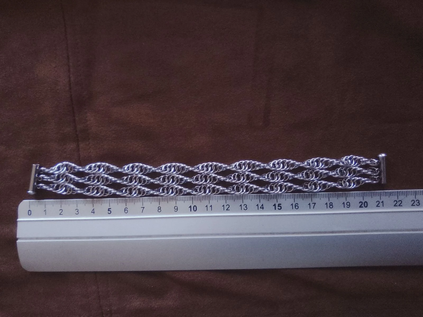 Brazalete de tres hilera de cadena de malla Persan "espiral" – photo 6